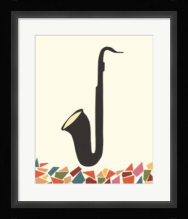 Framed Cut Paper Instruments IV Print