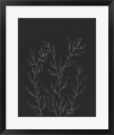 Framed Simple Stalk I Print