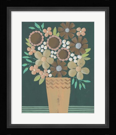 Framed Flower Garden Bouquet I Print