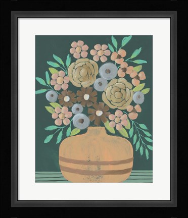 Framed Flower Garden Bouquet III Print