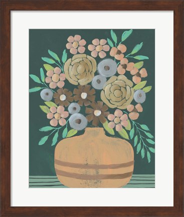 Framed Flower Garden Bouquet III Print