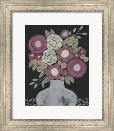 Framed Bundle of Flowers II Print