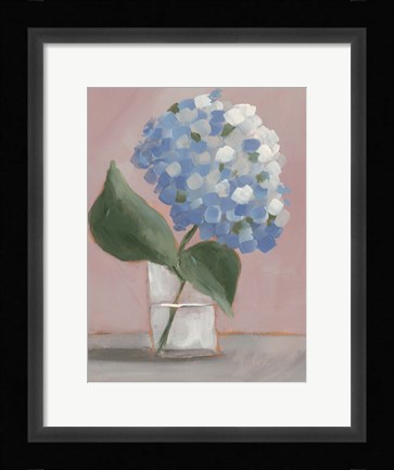 Framed Single Hydrangea II Print