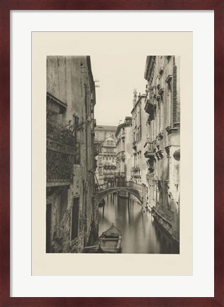 Framed Vintage Views of Venice IV Print