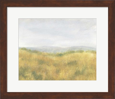 Framed Wheat Fields I Print