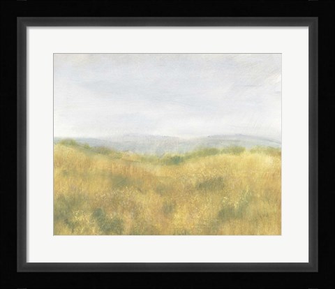 Framed Wheat Fields I Print