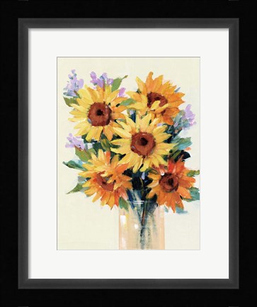 Framed Fresh Cut Flowers II Print