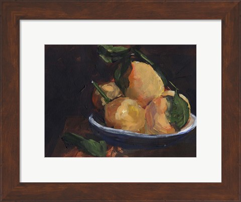 Framed Fruit Plate I Print