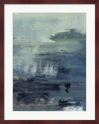 Framed Morning Lake Mist II Print
