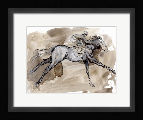 Framed Off to the Races I Print