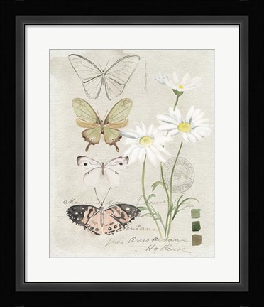 Framed Field Notes Florals IV Print