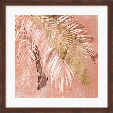 Framed Golden Palms II Print