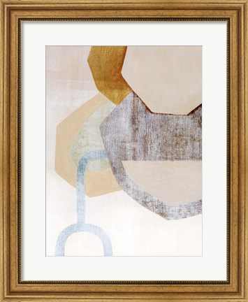 Framed Desert Rockfall II Print