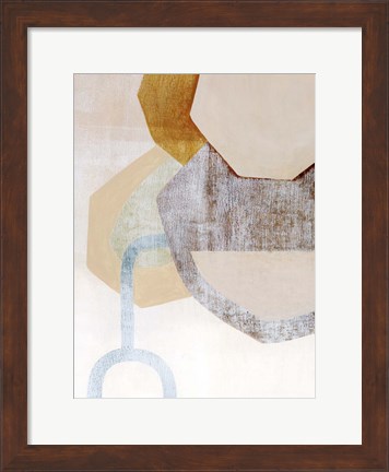 Framed Desert Rockfall II Print