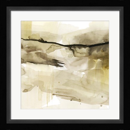 Framed Gold &amp; Chocolate I Print