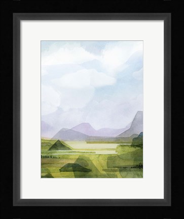 Framed Verdant Vale II Print