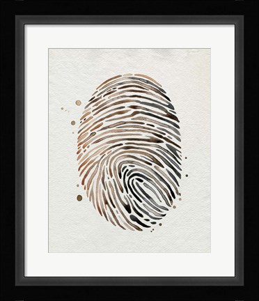 Framed Finger Print I Print