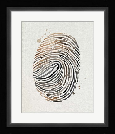 Framed Finger Print II Print