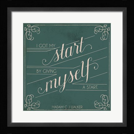 Framed Madam Walker Quote II Print