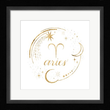 Framed Gilded Astrology I Print