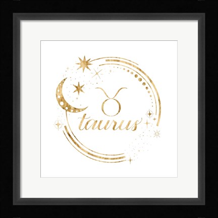 Framed Gilded Astrology II Print