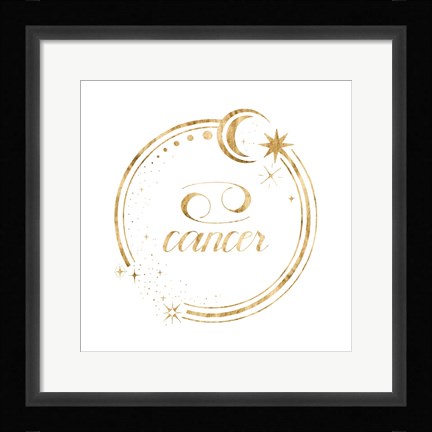 Framed Gilded Astrology IV Print