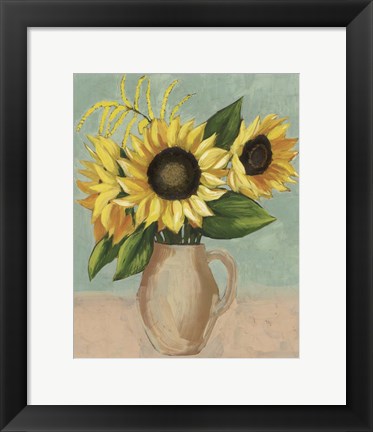 Framed Sunflower Afternoon II Print