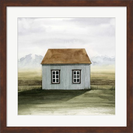 Framed Nordic Cottage I Print