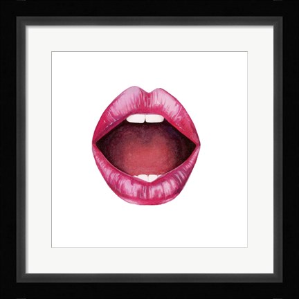 Framed Emotion Lips II Print
