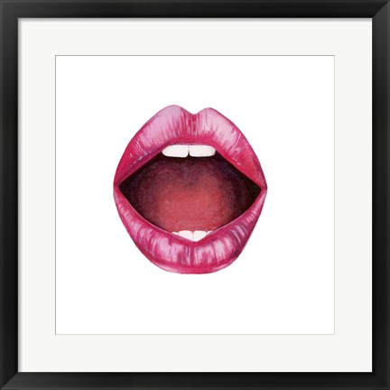Framed Emotion Lips II Print