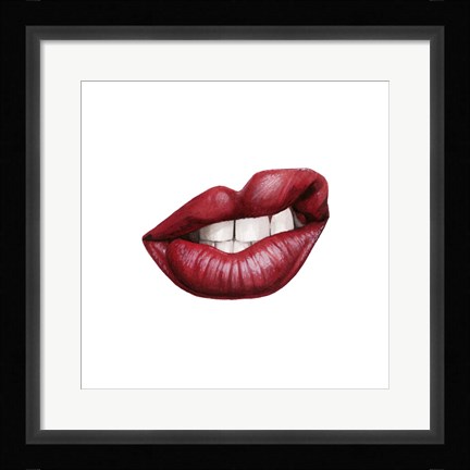 Framed Emotion Lips III Print