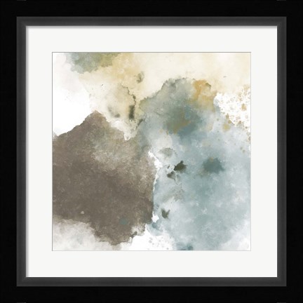 Framed Fading Pieces II Print