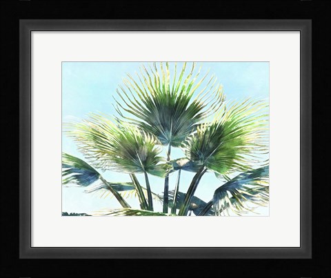 Framed Pleasant Palms II Print