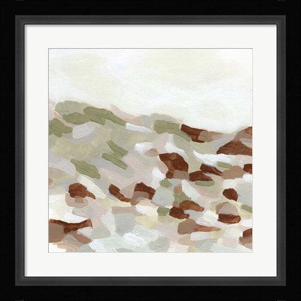 Framed Hillside Mosaic I Print