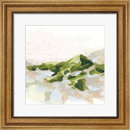 Framed Emerald Hills II Print