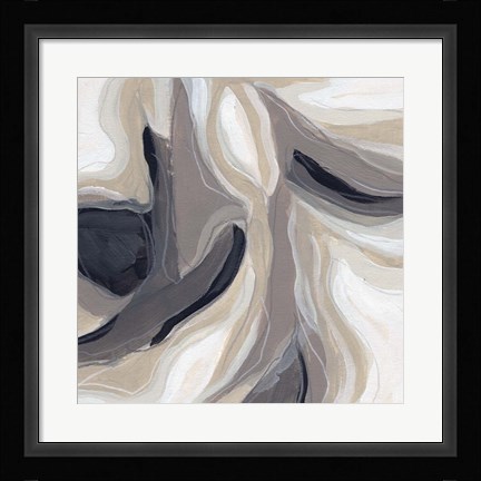 Framed Stone Ripple IV Print