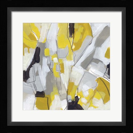 Framed Citron Confetti III Print