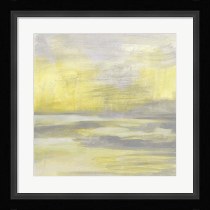 Framed Citron Shore I Print