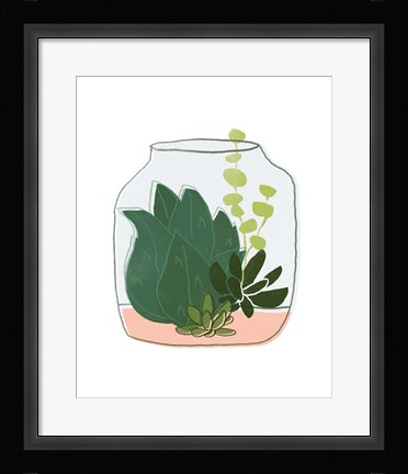 Framed Terrarium Cameo II Print