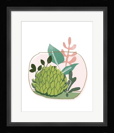 Framed Terrarium Cameo VI Print