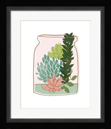 Framed Terrarium Cameo VIII Print