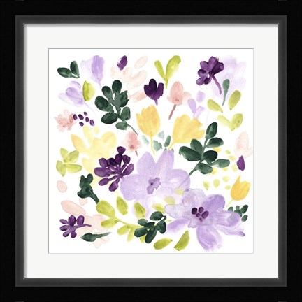 Framed Lavender Meadow I Print