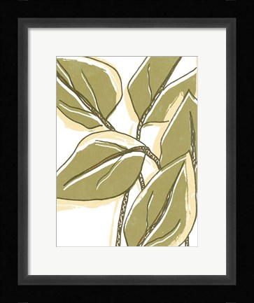 Framed Tropical Offset I Print