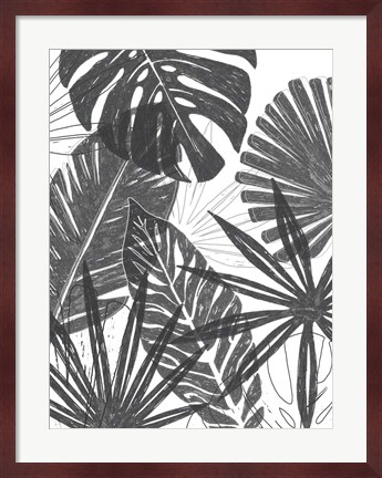 Framed Palm Shadows I Print