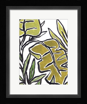 Framed Naive Foliage III Print