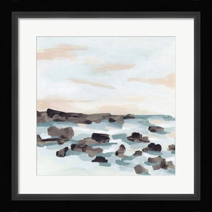 Framed Coastal Shoals I Print