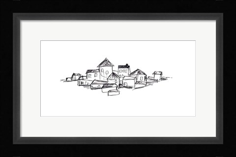 Framed Citadel Sketch I Print