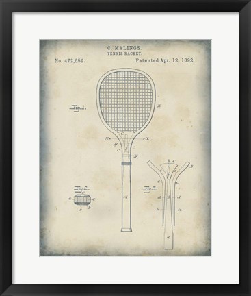 Framed Patented Sport IV Print