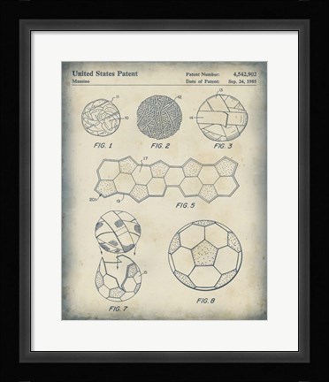 Framed Patented Sport V Print
