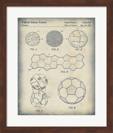 Framed Patented Sport V Print